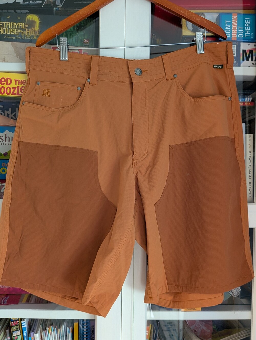 Howler Brothers Horizon Tech Shorts Mens 38 Rust Bronze Fly Fishing Hiking Hybri